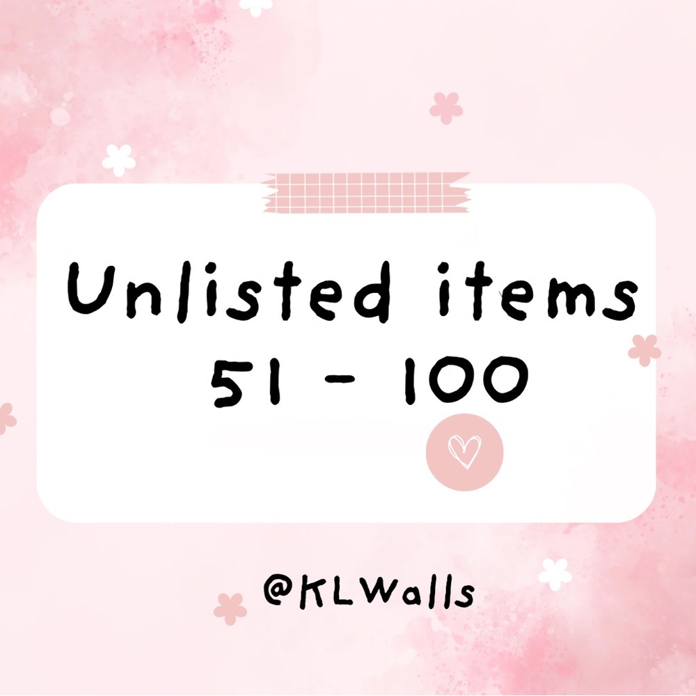 Listing for a Live Posh show items 51-100